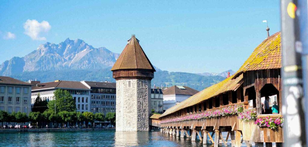 A picturesque view of Lucerne, one of the best places to visit in switzerland