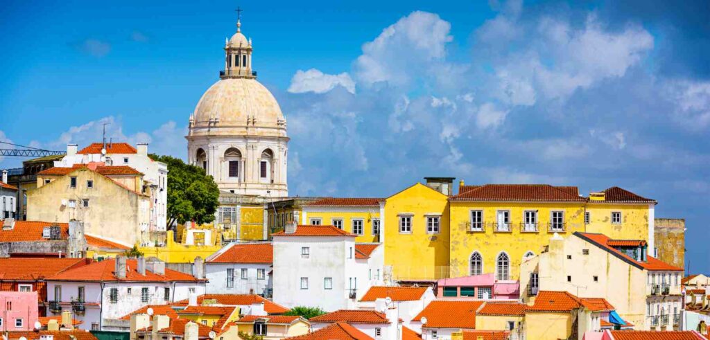A scenic view of Lisbon, one of the best places to visit in april in europe