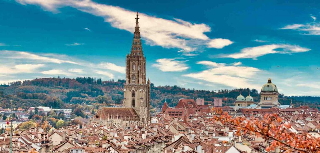 a city view of Bern, one of the best places to visit in switzerland