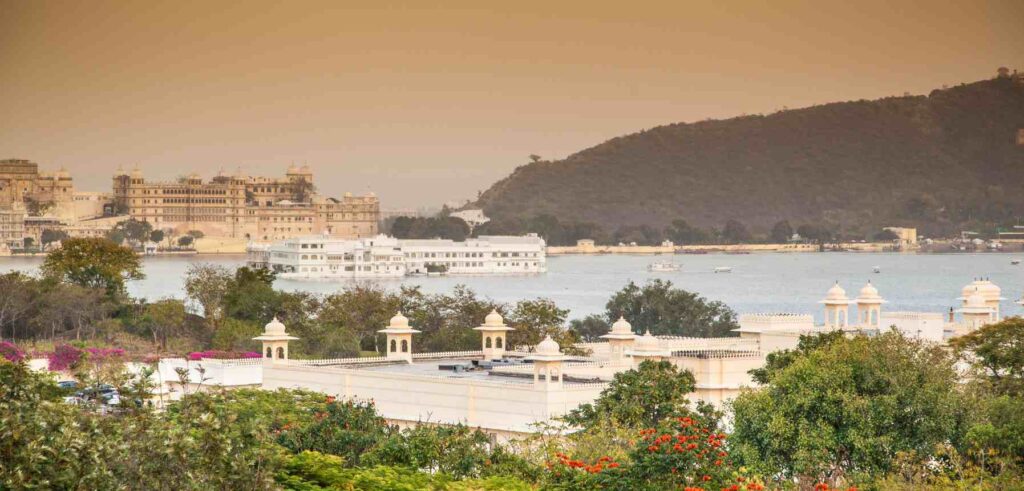 A scenic view of Udaipur Fort